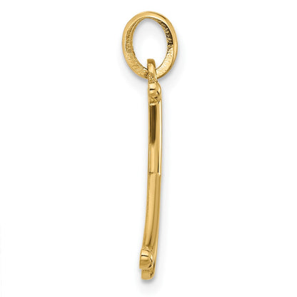14K Yellow Gold Fancy Letter X