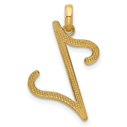 14K Yellow Gold Fancy Letter Z