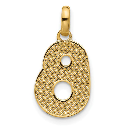 14K Yellow Gold Fancy Letter B