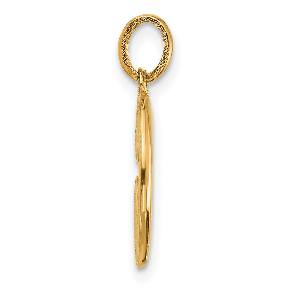14K Yellow Gold Fancy Letter C