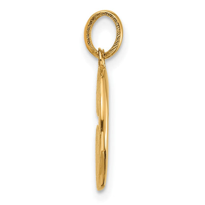 14K Yellow Gold Fancy Letter C