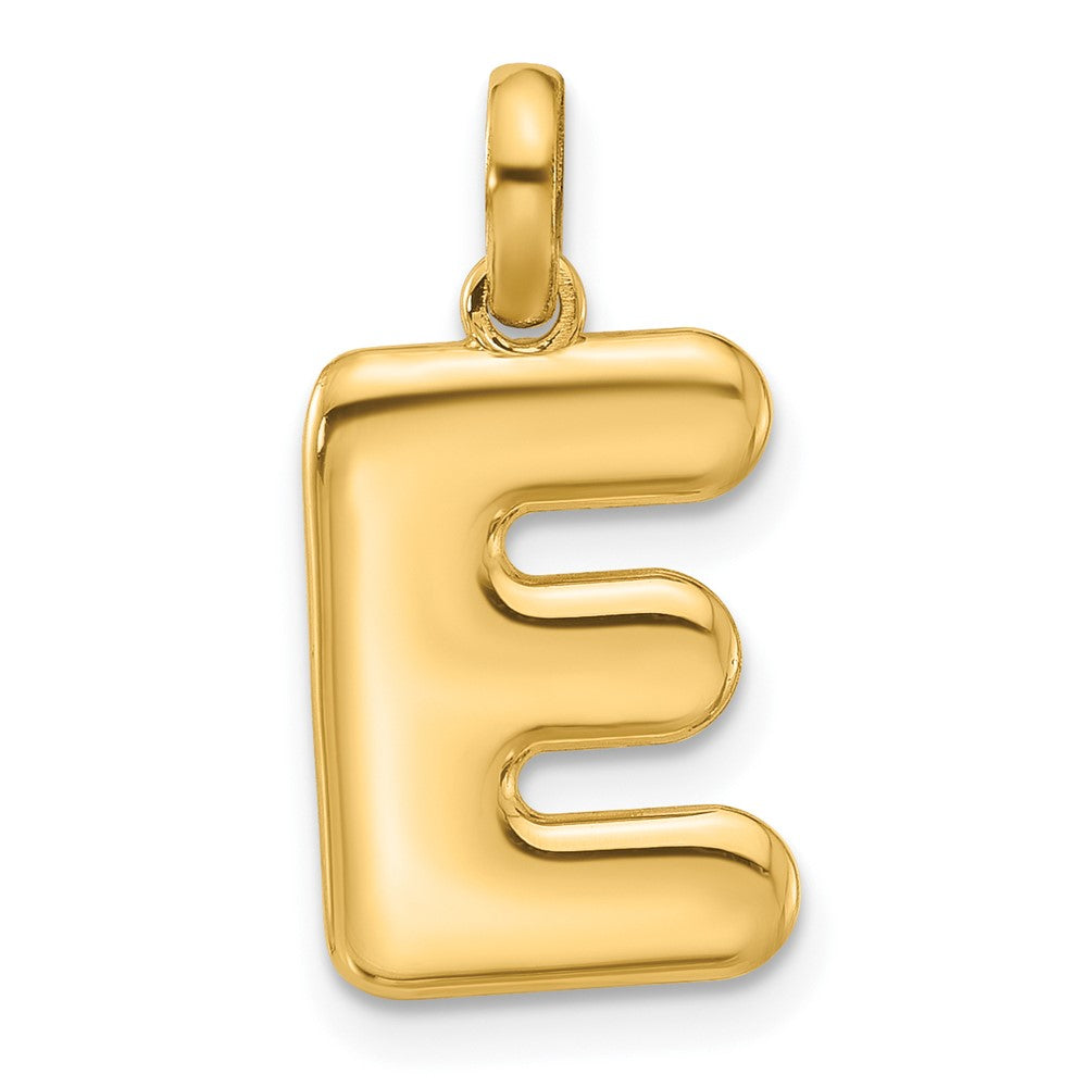 14K Yellow Gold Fancy Letter E