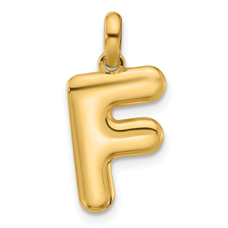 14K Yellow Gold Fancy Letter F