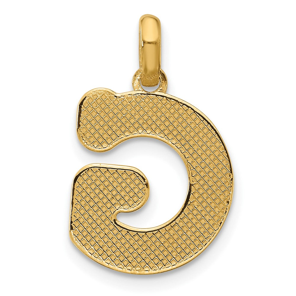14K Yellow Gold Fancy Letter G