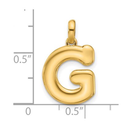 14K Yellow Gold Fancy Letter G