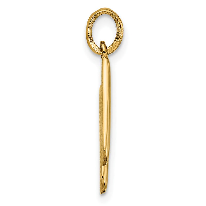 14K Yellow Gold Fancy Letter H