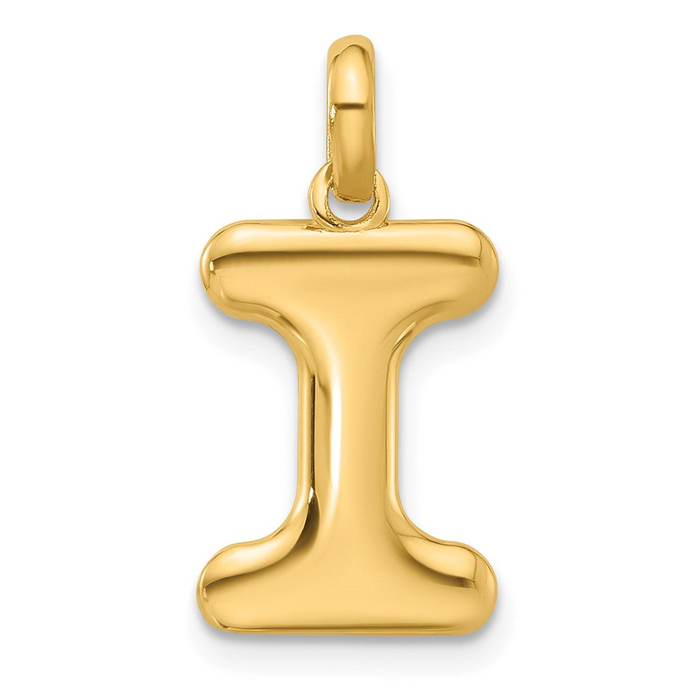 14K Yellow Gold Fancy Letter I