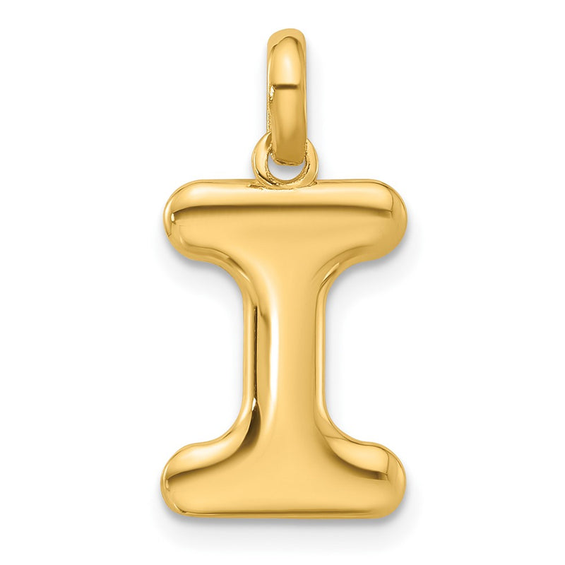 14K Yellow Gold Fancy Letter I