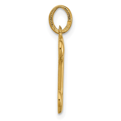 14K Yellow Gold Fancy Letter J