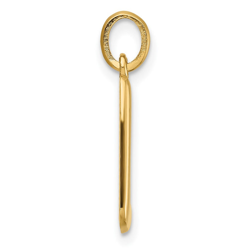 14K Yellow Gold Fancy Letter L