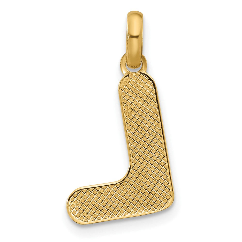 14K Yellow Gold Fancy Letter L