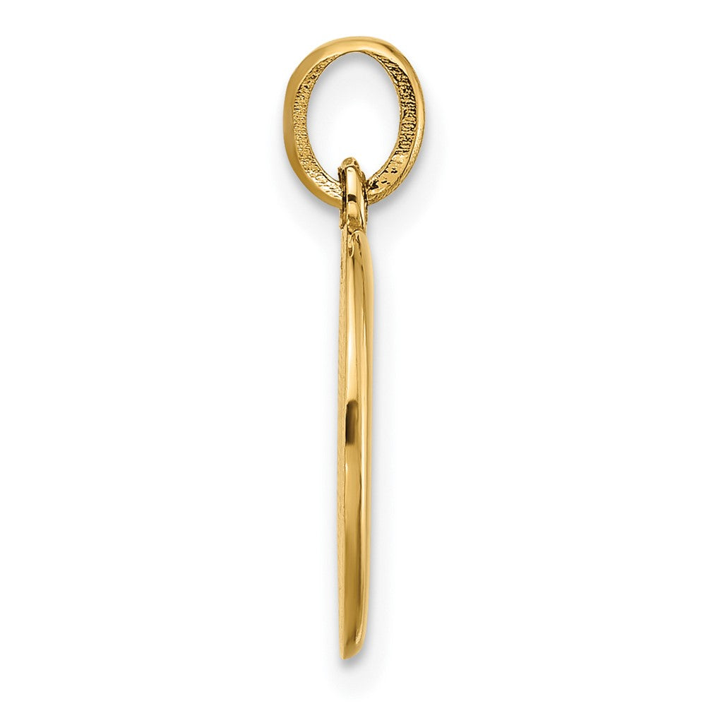 14K Yellow Gold Fancy Letter O