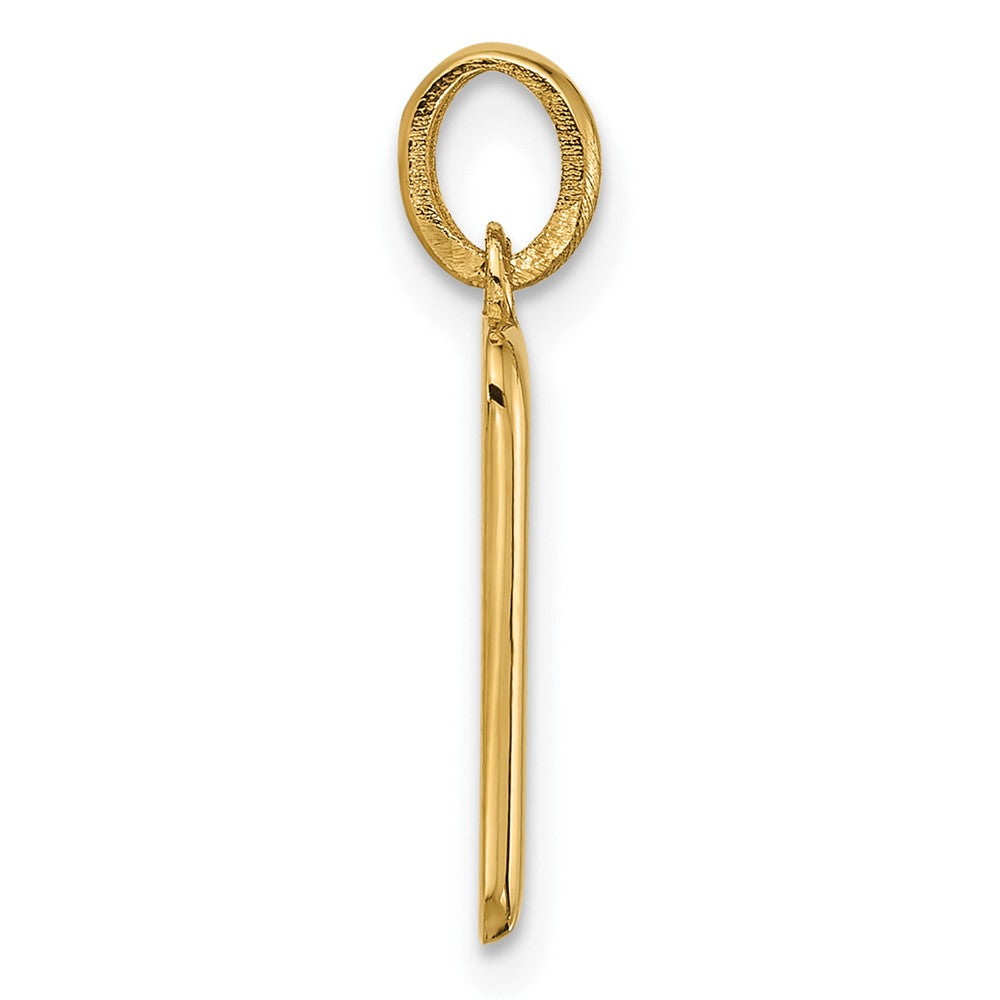 14K Yellow Gold Fancy Letter P
