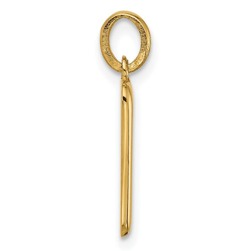 14K Yellow Gold Fancy Letter P