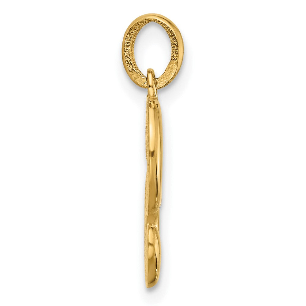 14K Yellow Gold Fancy Letter S