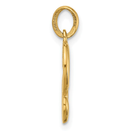 14K Yellow Gold Fancy Letter S