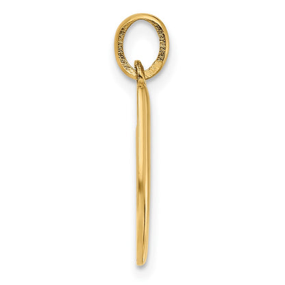 14K Yellow Gold Fancy Letter U