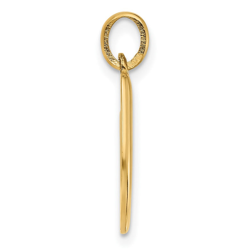 14K Yellow Gold Fancy Letter U