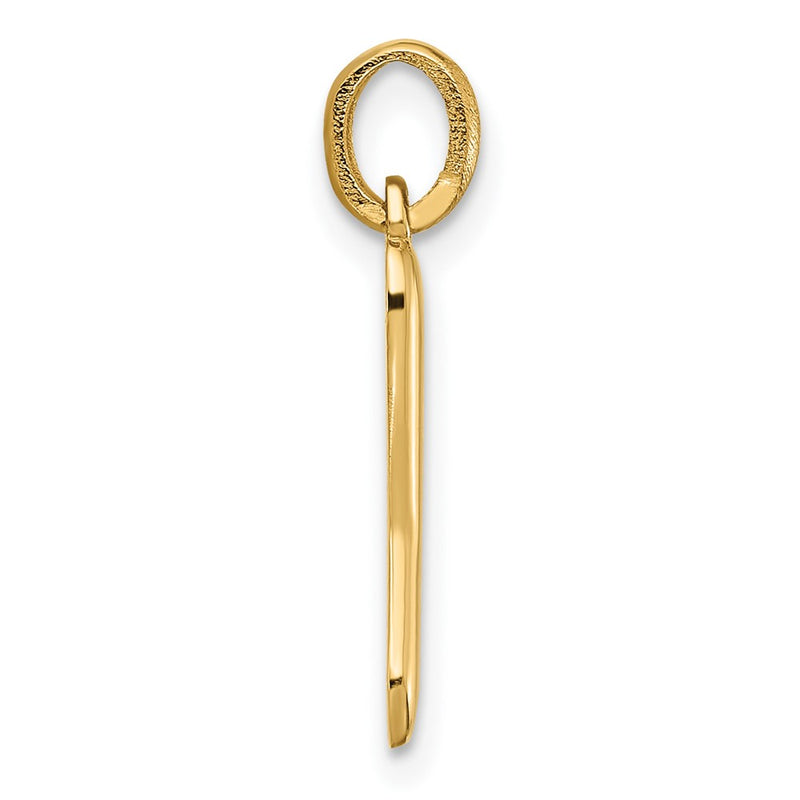 14K Yellow Gold Fancy Letter Y
