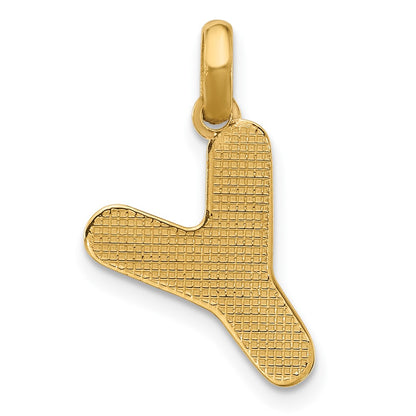 14K Yellow Gold Fancy Letter Y