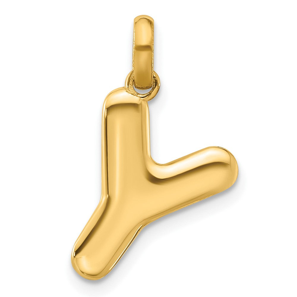 14K Yellow Gold Fancy Letter Y