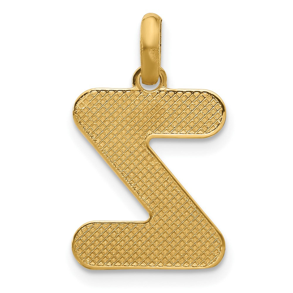 14K Yellow Gold Fancy Letter Z