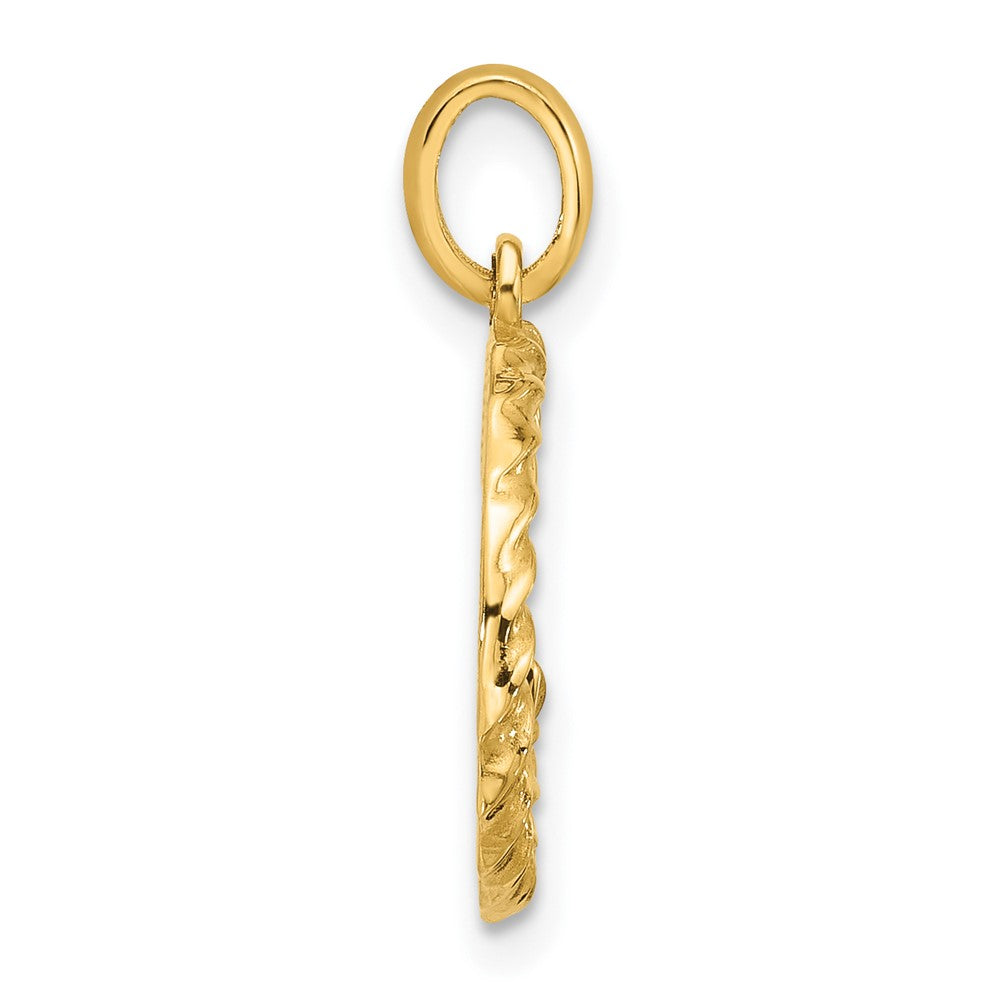 14K Yellow Gold Fancy Twist Letter G
