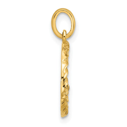 14K Yellow Gold Fancy Twist Letter G
