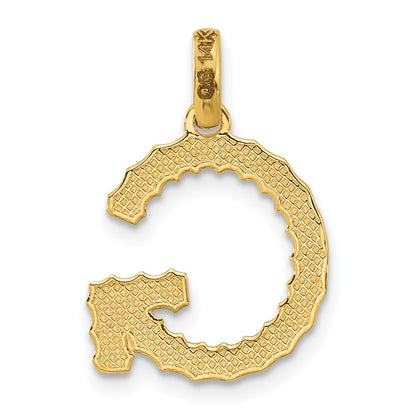 14K Yellow Gold Fancy Twist Letter G
