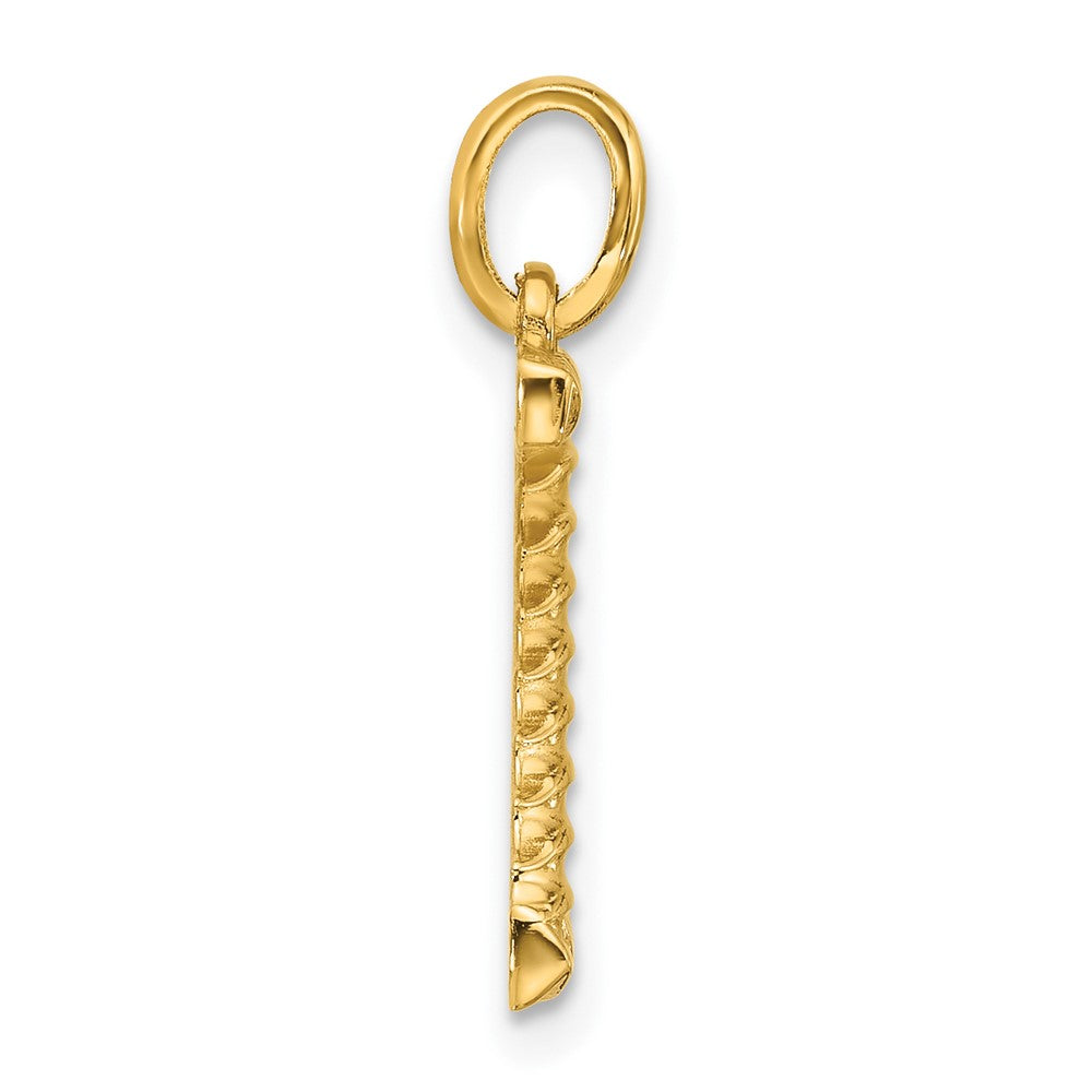 14K Yellow Gold Fancy Twist Letter Z