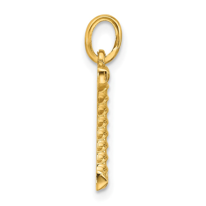 14K Yellow Gold Fancy Twist Letter Z
