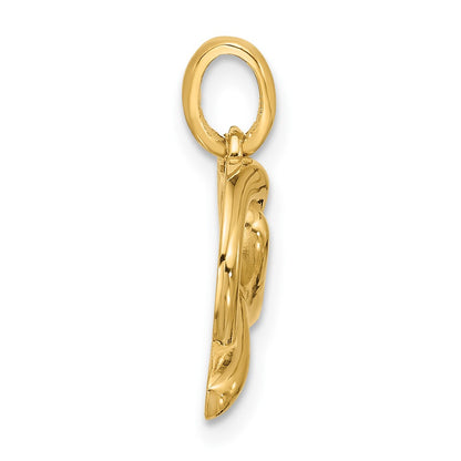 14K Yellow Gold Fancy Pretzel