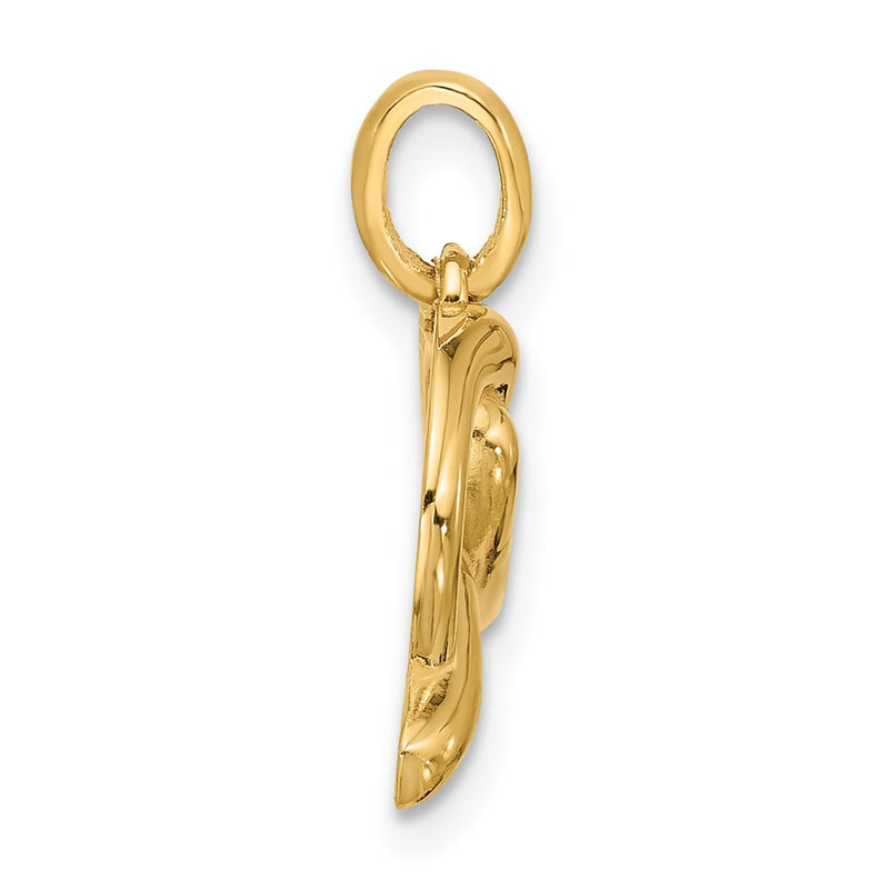 14K Yellow Gold Fancy Pretzel