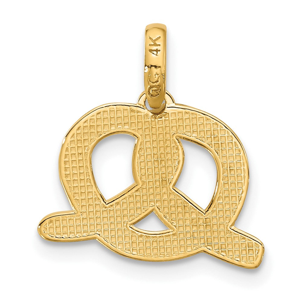 14K Yellow Gold Fancy Pretzel