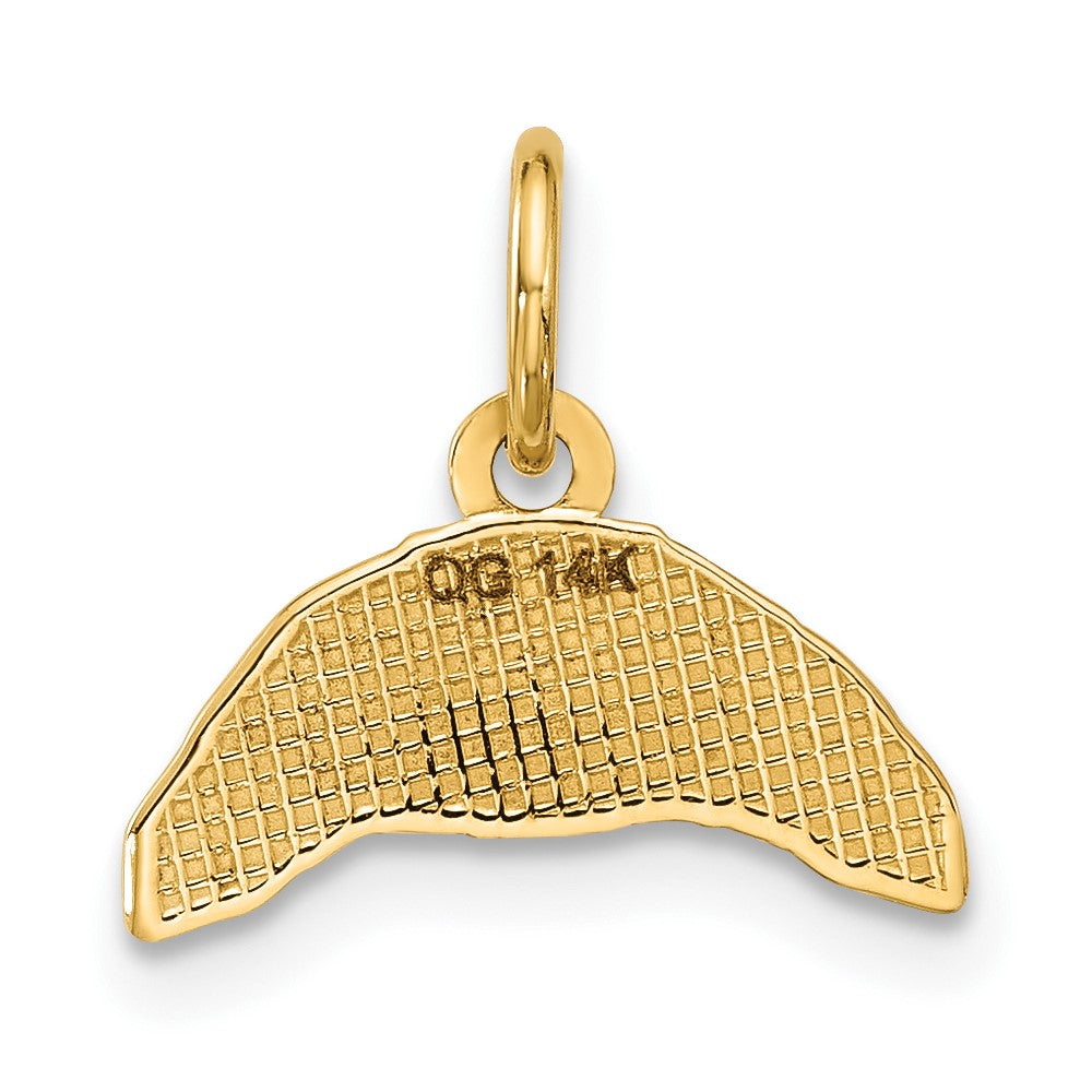 14K Yellow Gold Fancy Croissant