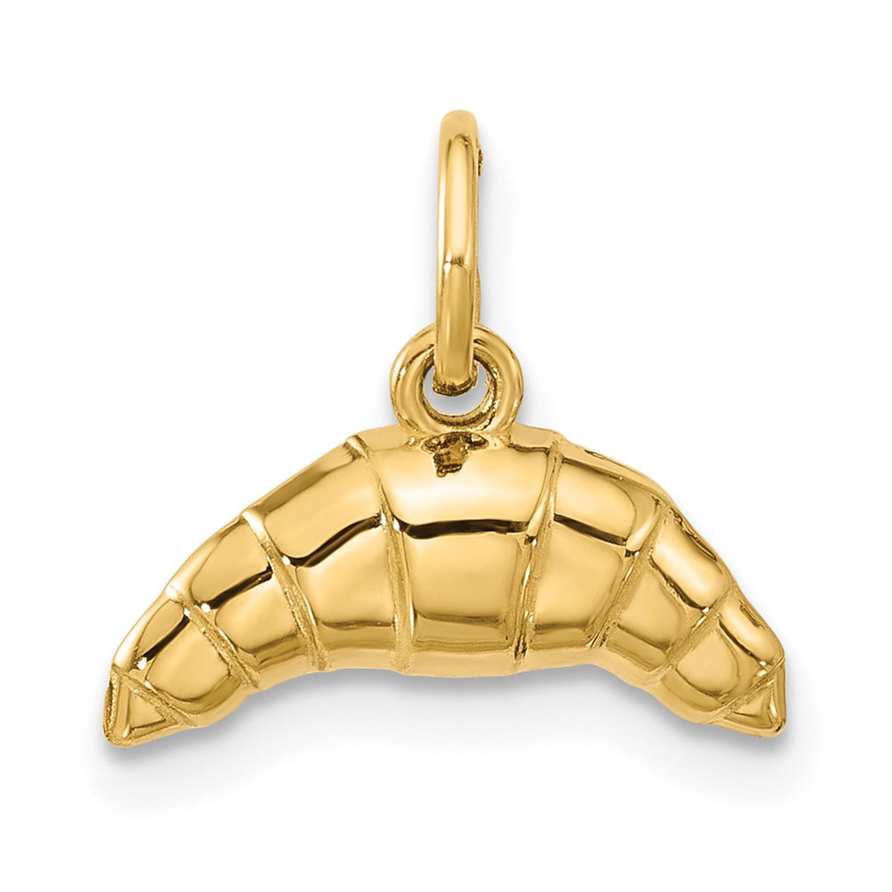 14K Yellow Gold Fancy Croissant
