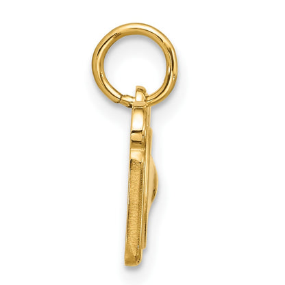 14K Yellow Gold Enameled Fancy Egg on Toast Charm