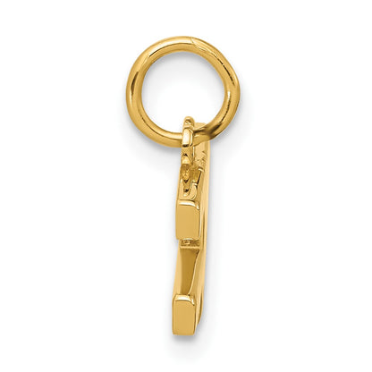 14K Yellow Gold Fancy "girls Rule World