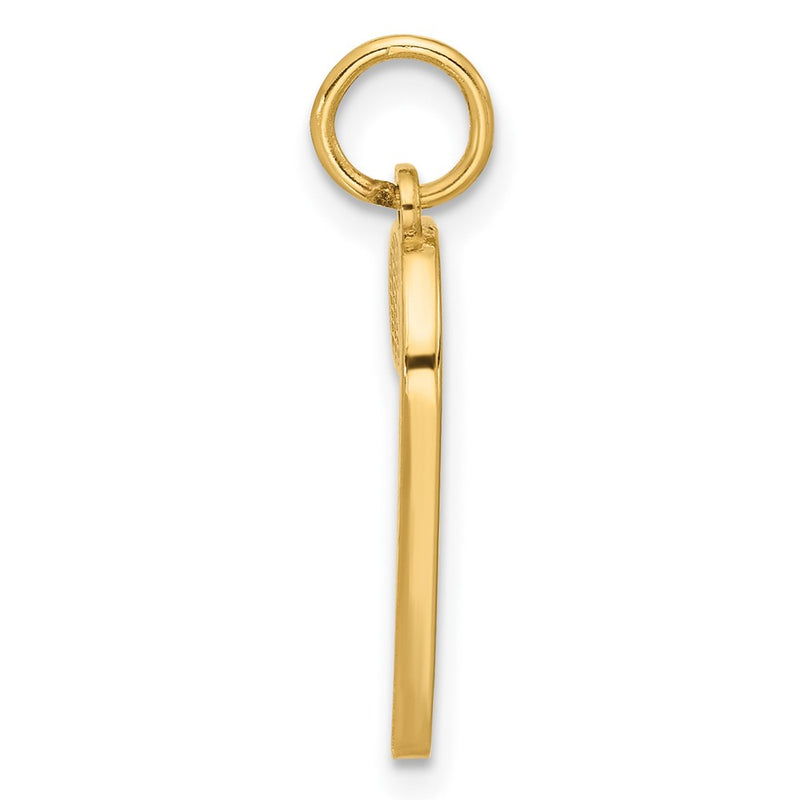 14K Yellow Gold Fancy Candy Cane