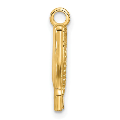 14K Yellow Gold Fancy Thigh High Boot