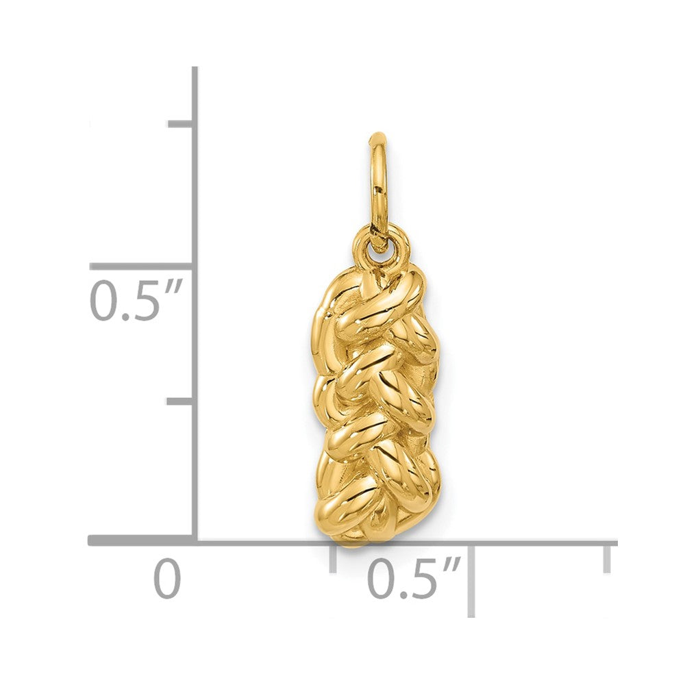 14K Yellow Gold Fancy Challah
