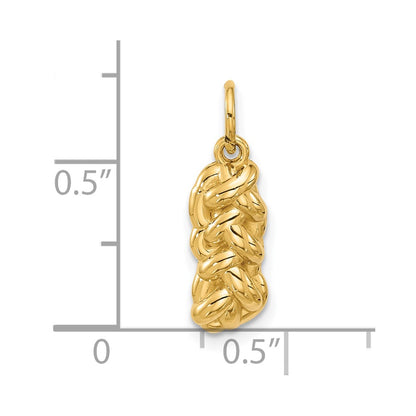 14K Yellow Gold Fancy Challah