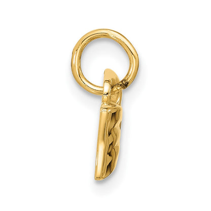 14K Yellow Gold Fancy Half Hair Bow