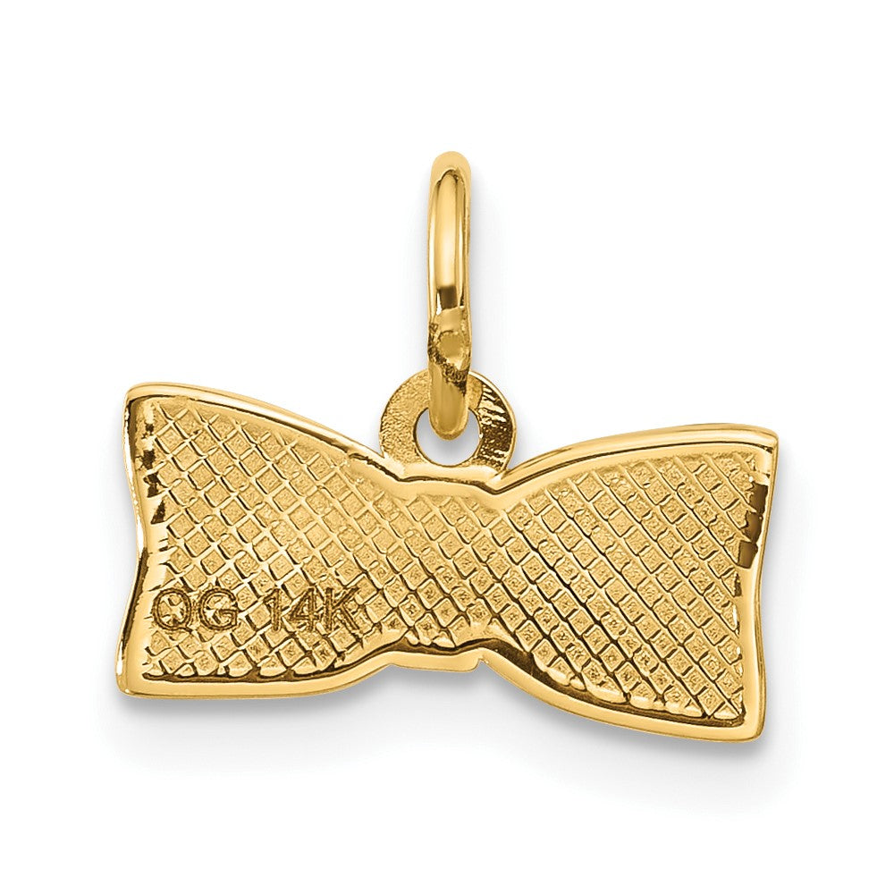 14K Yellow Gold Fancy Half Hair Bow