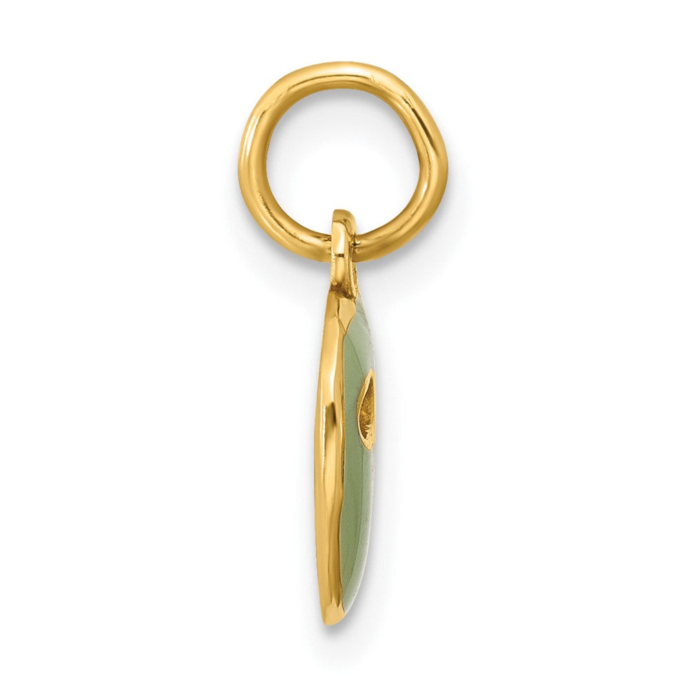 14K Yellow Gold Fancy Face Mask Charm