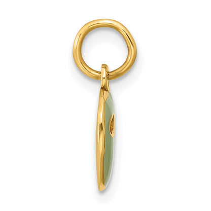 14K Yellow Gold Fancy Face Mask Charm