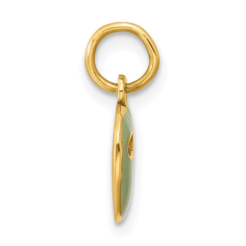 14K Yellow Gold Fancy Face Mask Charm