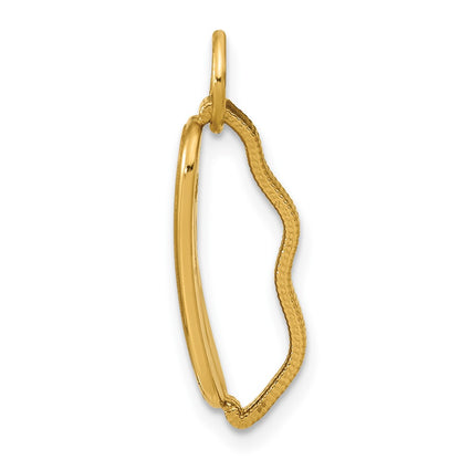 14K Yellow Gold Sleep Mask Charm