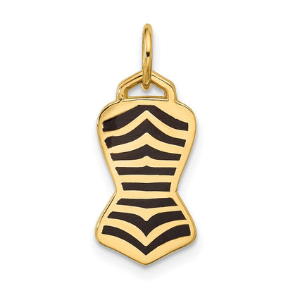 14K Yellow Gold One Piece Swimsuit Charm