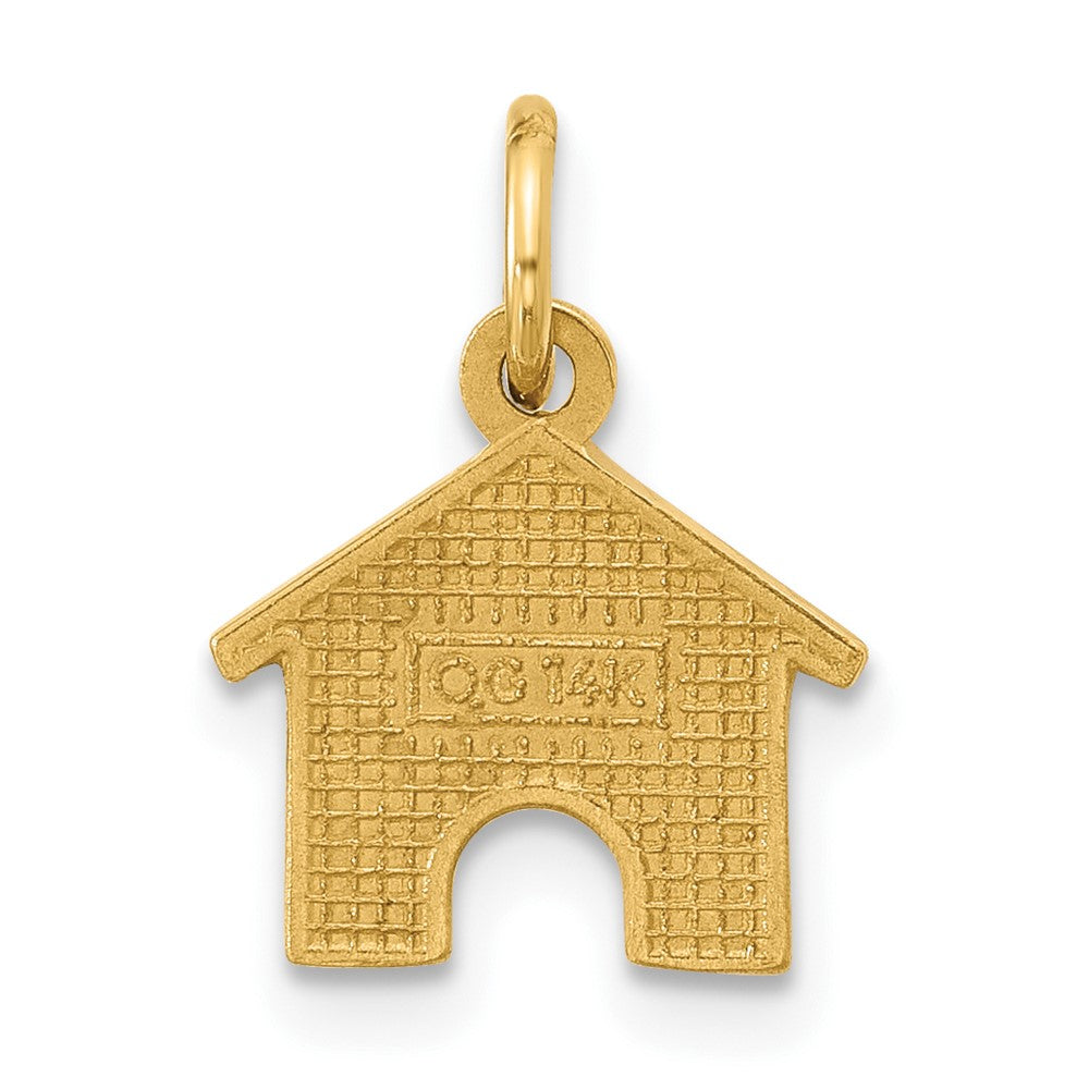 14K Yellow Gold Dog House Charm